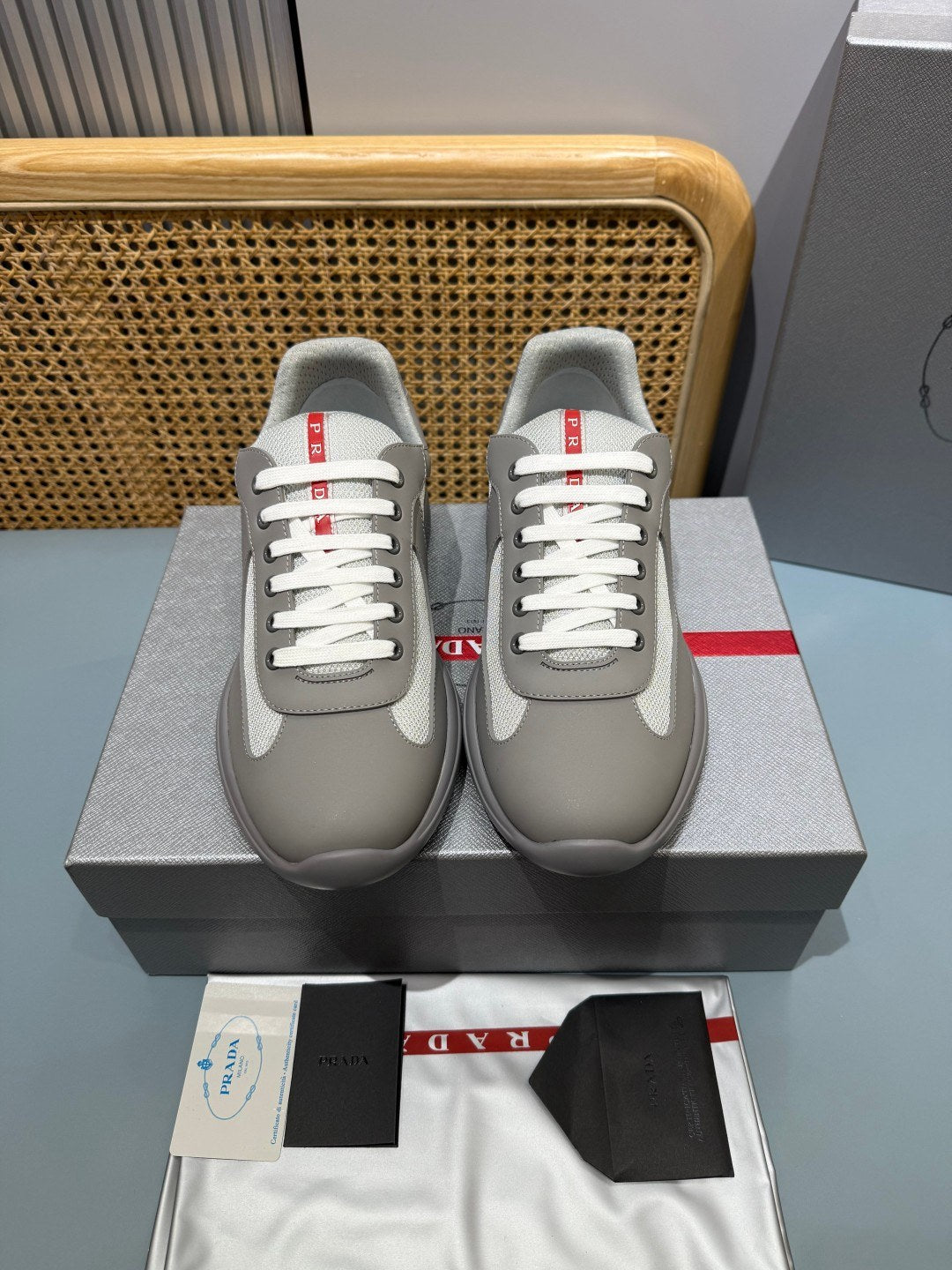 Sneakers America's Cup 'Gris' — vue 17