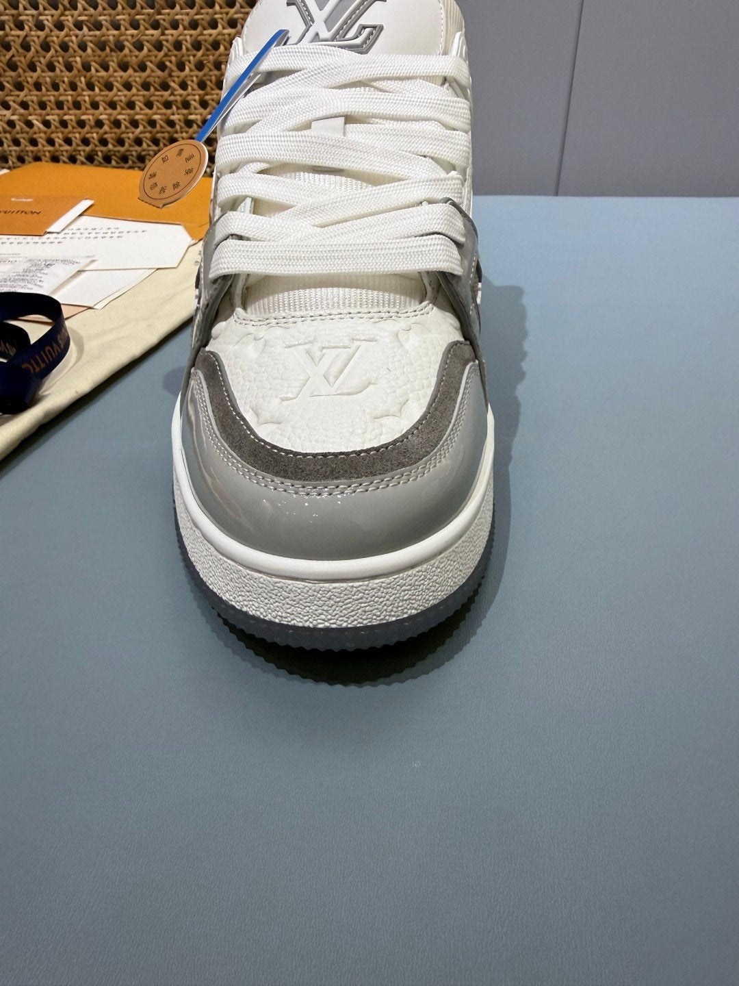 Sneakers Trainer 'Blanc Gris Clair' — vue 8