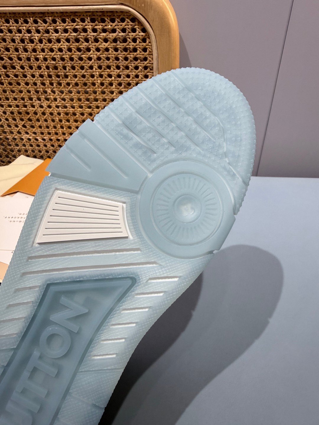 Sneakers Trainer 'Blanc Bleu Ciel' — vue 6