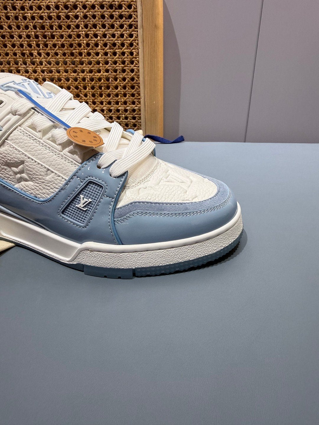 Sneakers Trainer 'Blanc Bleu Ciel' — vue 12