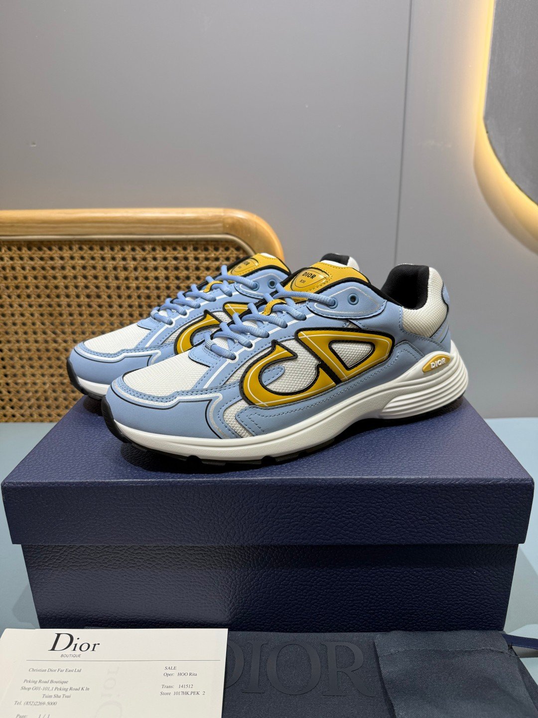 Sneakers B30 'Bleu Ciel et Jaune' — vue 3