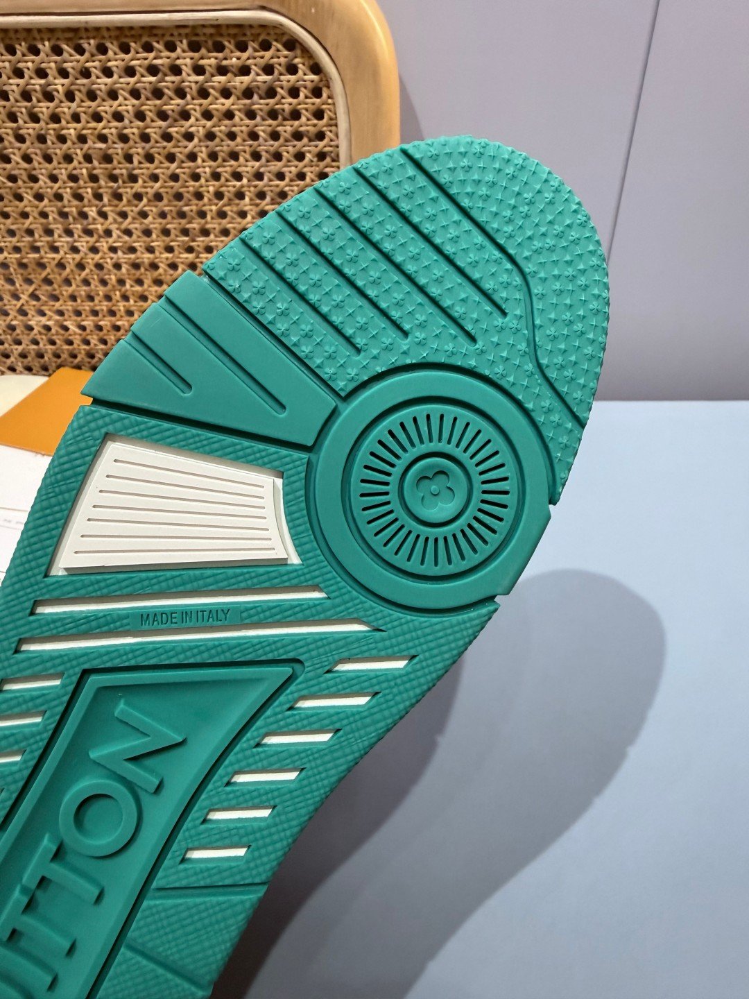 Sneakers Trainer 'Blanc Vert Émeraude' — vue 6