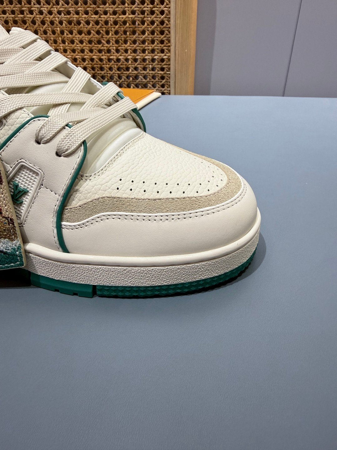 Sneakers Trainer 'Blanc Vert Émeraude' — vue 12