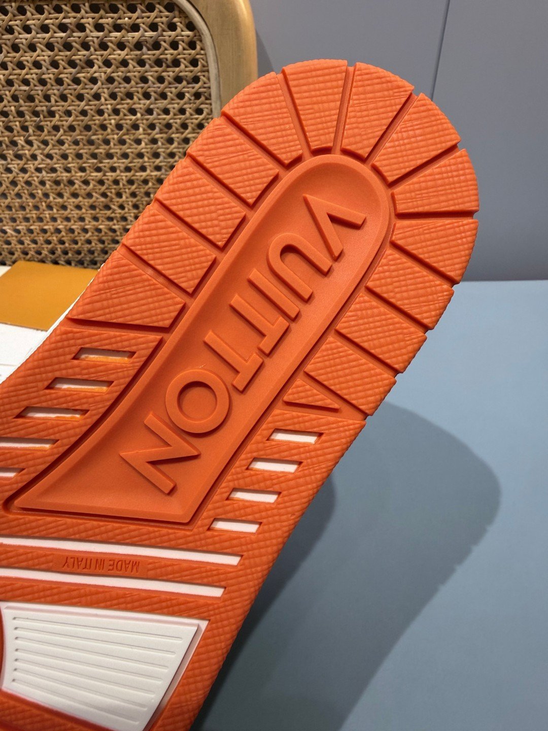 Sneakers Trainer 'Blanc Orange' — vue 10