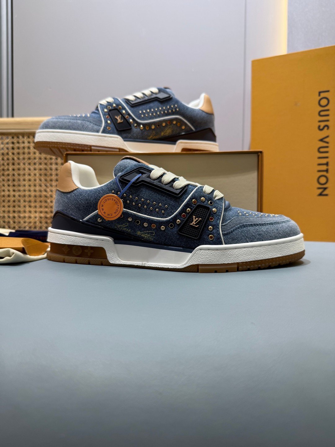 Sneakers Trainer 'Denim Bleu Marine' — vue 5