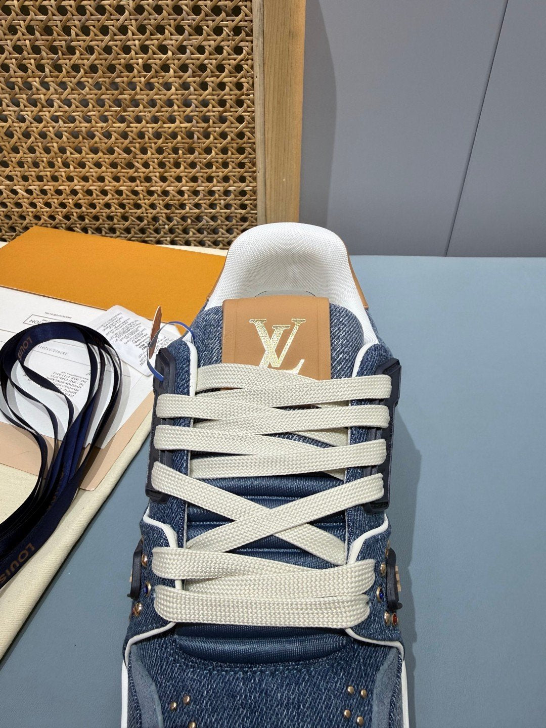 Sneakers Trainer 'Denim Bleu Marine' — vue 8