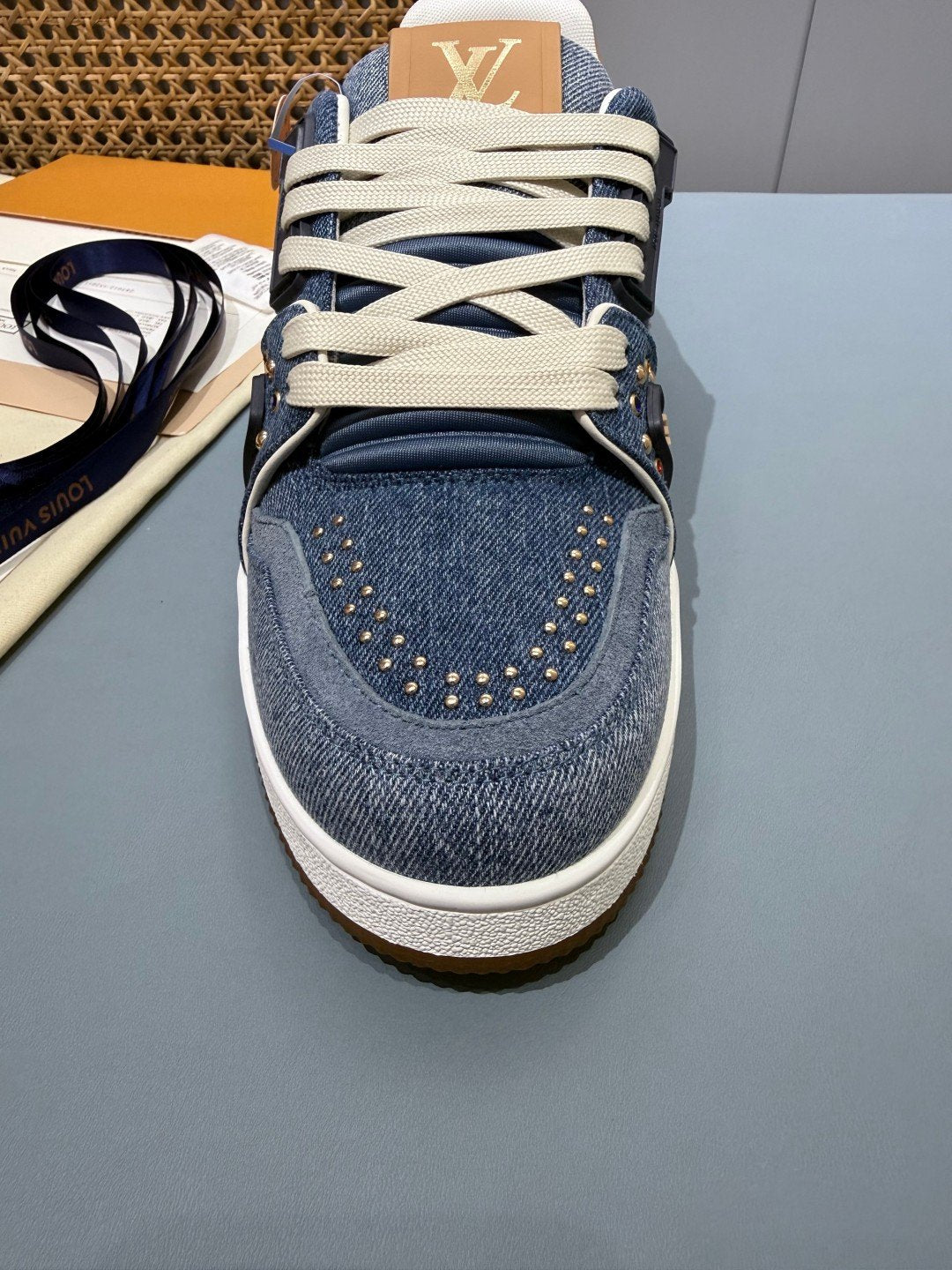 Sneakers Trainer 'Denim Bleu Marine' — vue 9