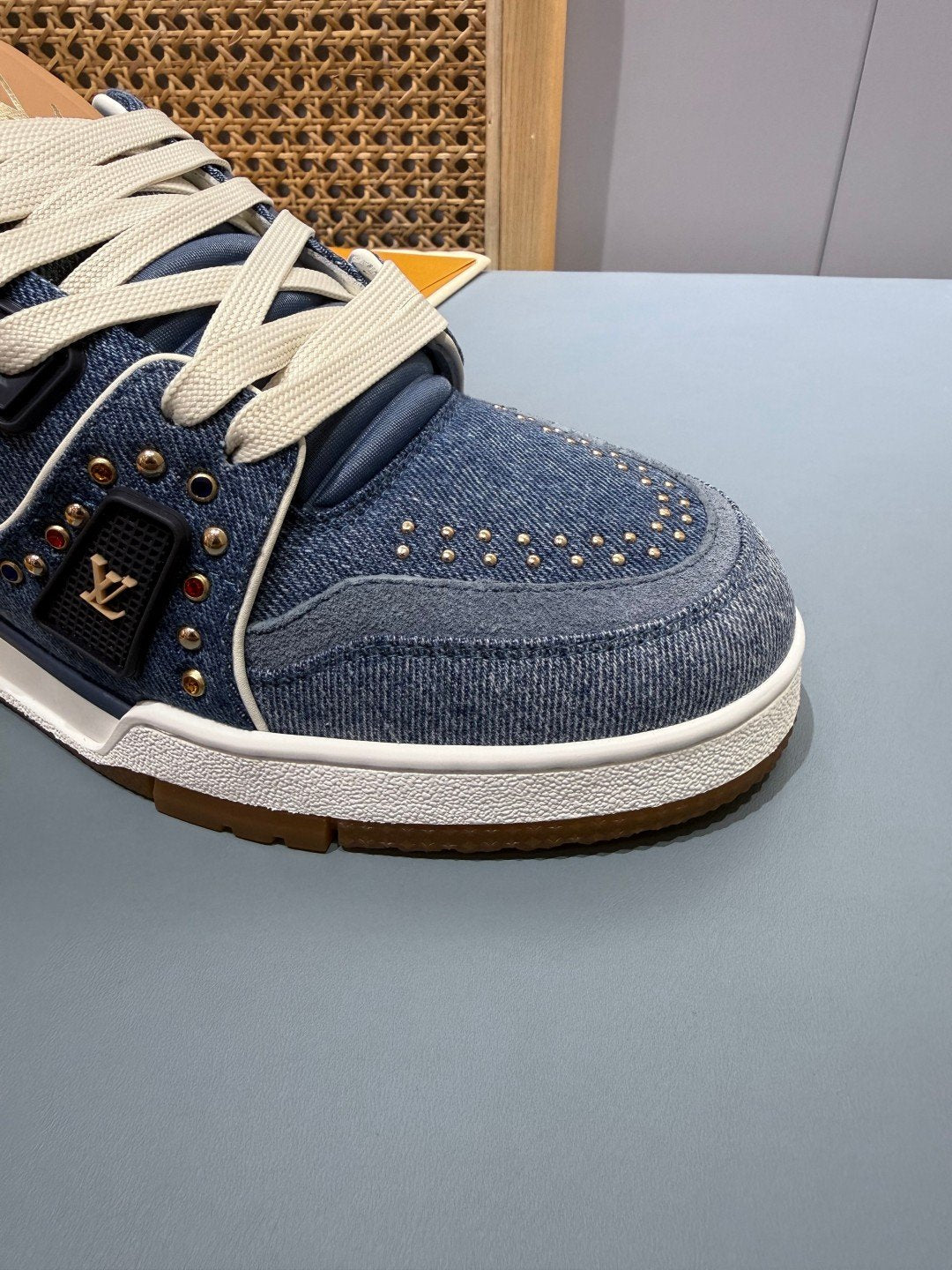 Sneakers Trainer 'Denim Bleu Marine' — vue 13