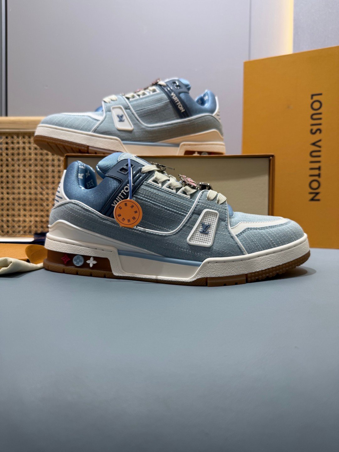 Sneakers Trainer 'Bleu Ciel Denim' — vue 5