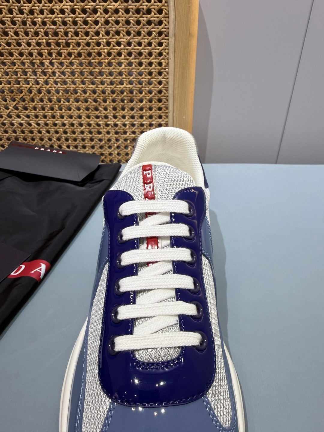 Sneakers America's Cup 'Bleu Ardoise Verni' — vue 4