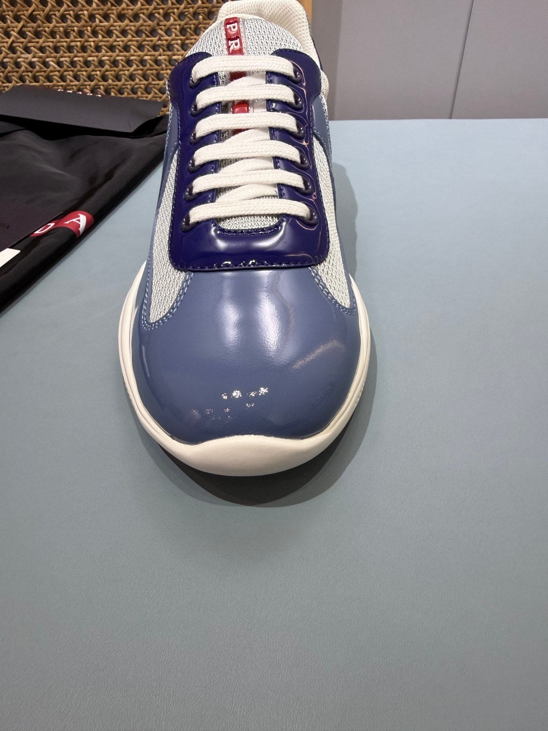 Sneakers America's Cup 'Bleu Ardoise Verni' — vue 5