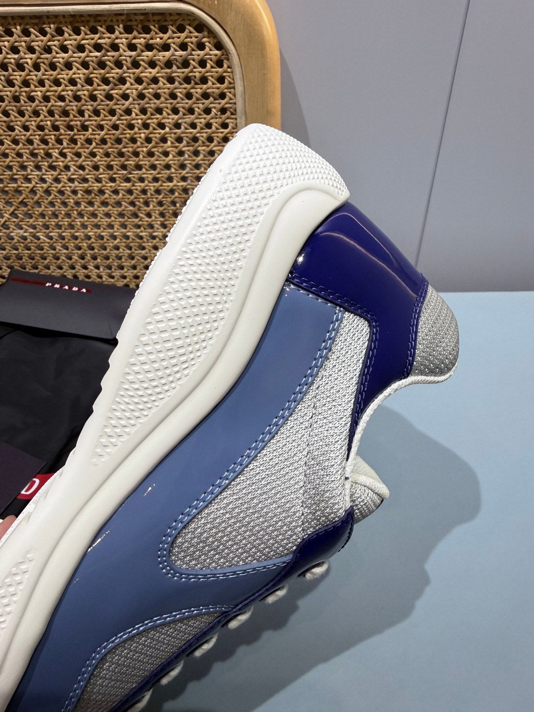Sneakers America's Cup 'Bleu Ardoise Verni' — vue 8