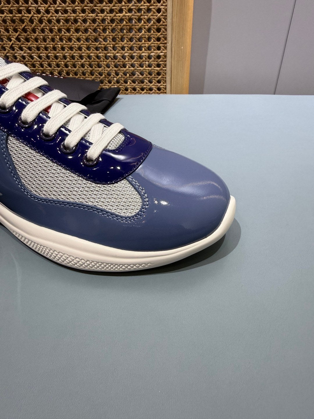 Sneakers America's Cup 'Bleu Ardoise Verni' — vue 9