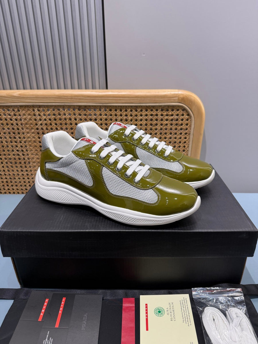 Sneakers America's Cup 'Vert Olive Verni' — vue 15