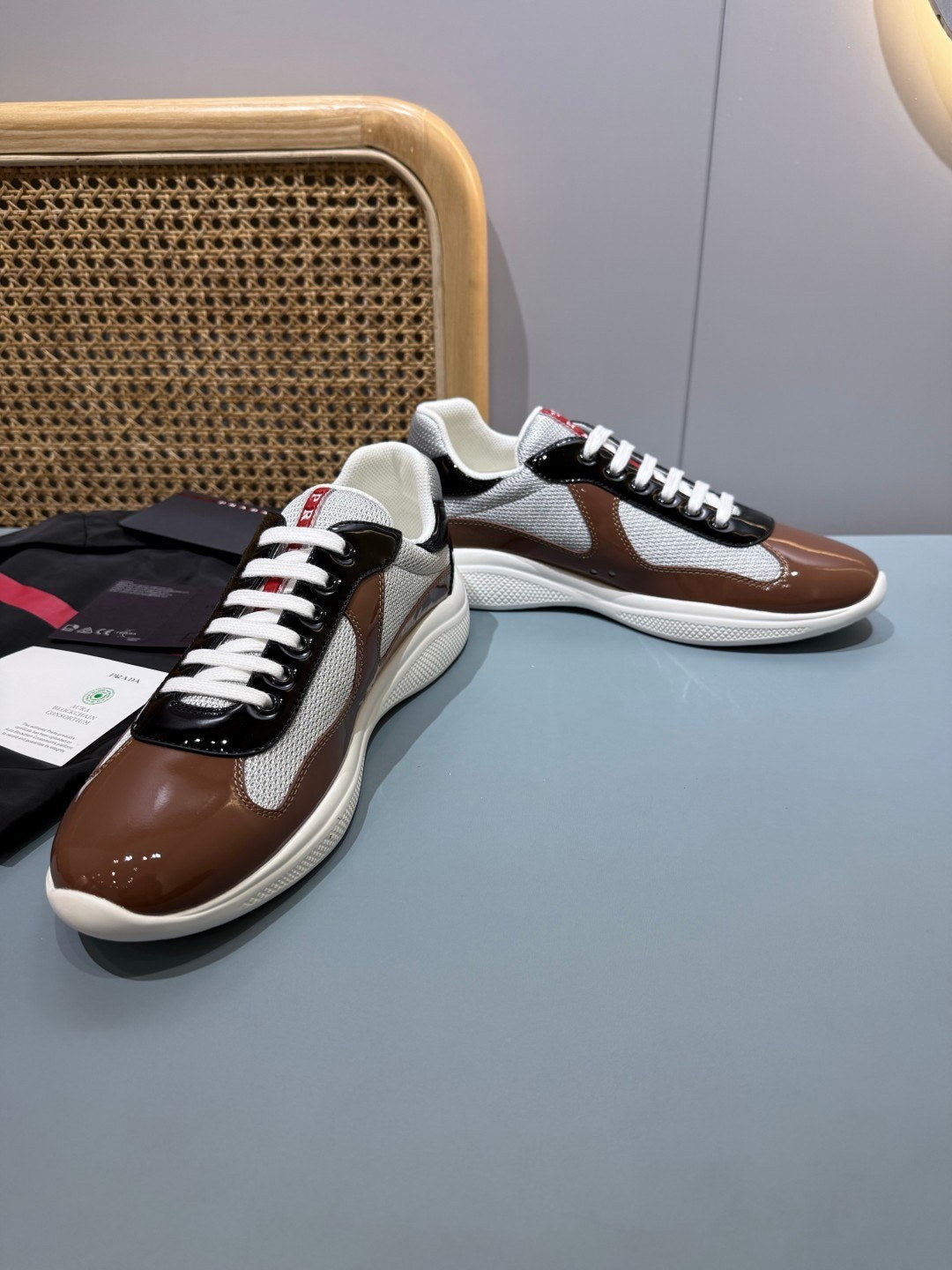 Sneakers America's Cup 'Marron Verni' — vue 11