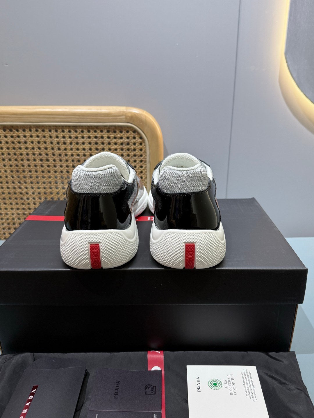 Sneakers America's Cup 'Marron Verni' — vue 16