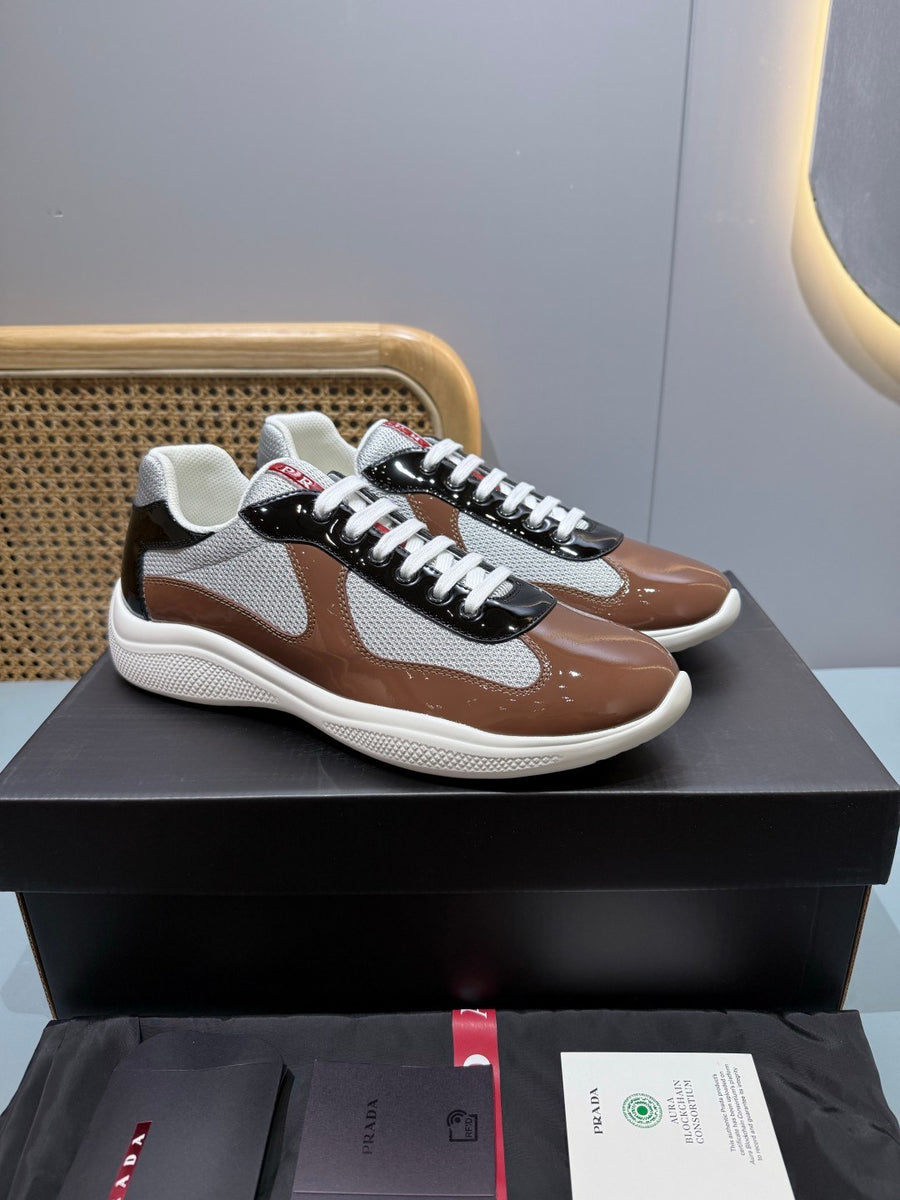 Sneakers America's Cup 'Marron Verni' — vue 17