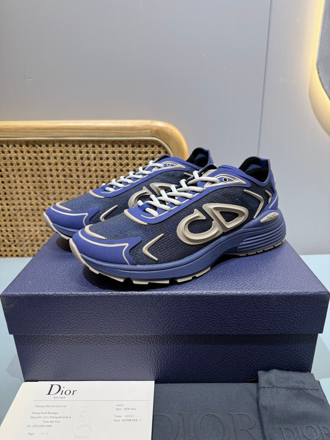 Sneakers B30 Countdown 'Bleu Marine' — vue 3