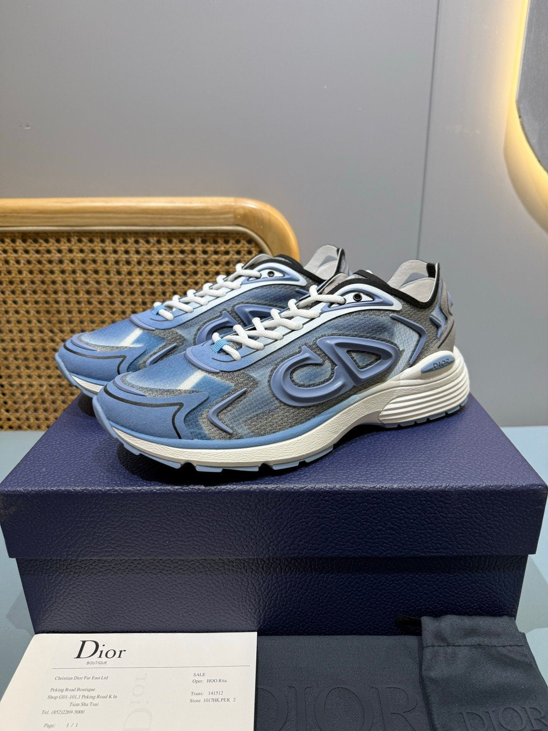 Sneakers B30 Countdown 'Bleu Ciel' — vue 3