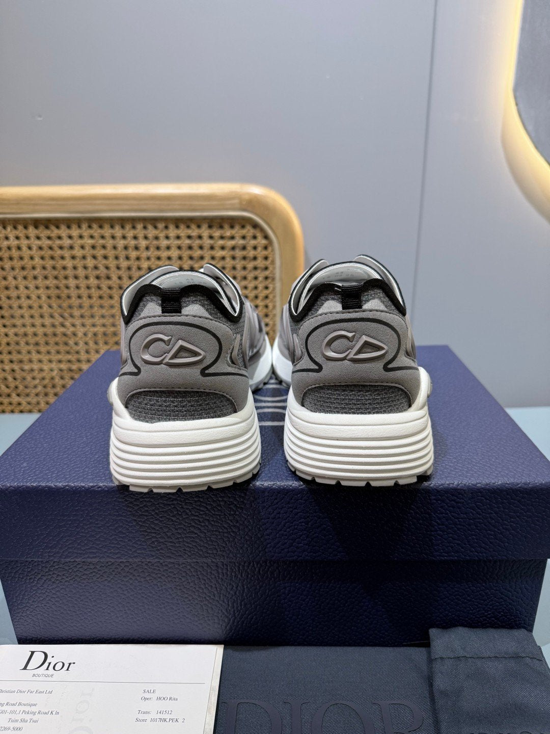 Sneakers B30 Countdown 'Gris Argent' — vue 3