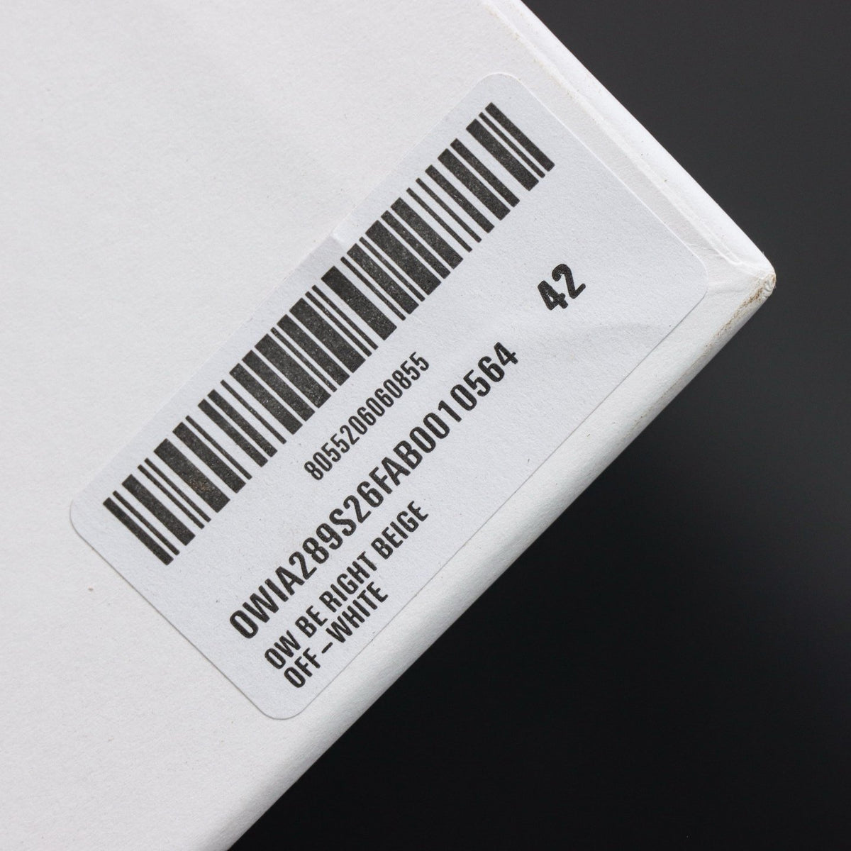 Off-White Be Right Back 'Blanc Crème Argent' — vue 3