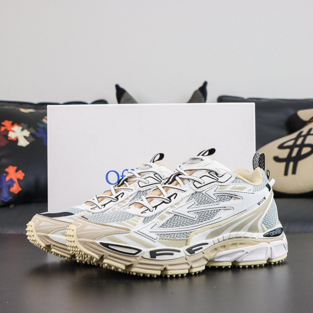 Off-White Be Right Back 'Blanc Crème Argent' — vue 16