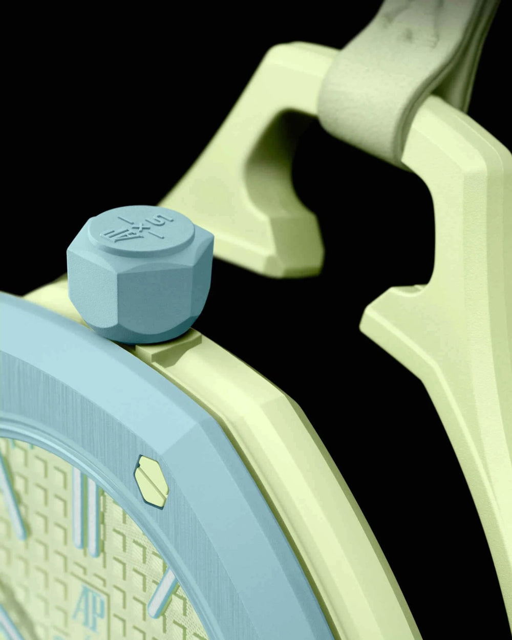 Montre Octogonale Cadran Bleu — Édition Pop