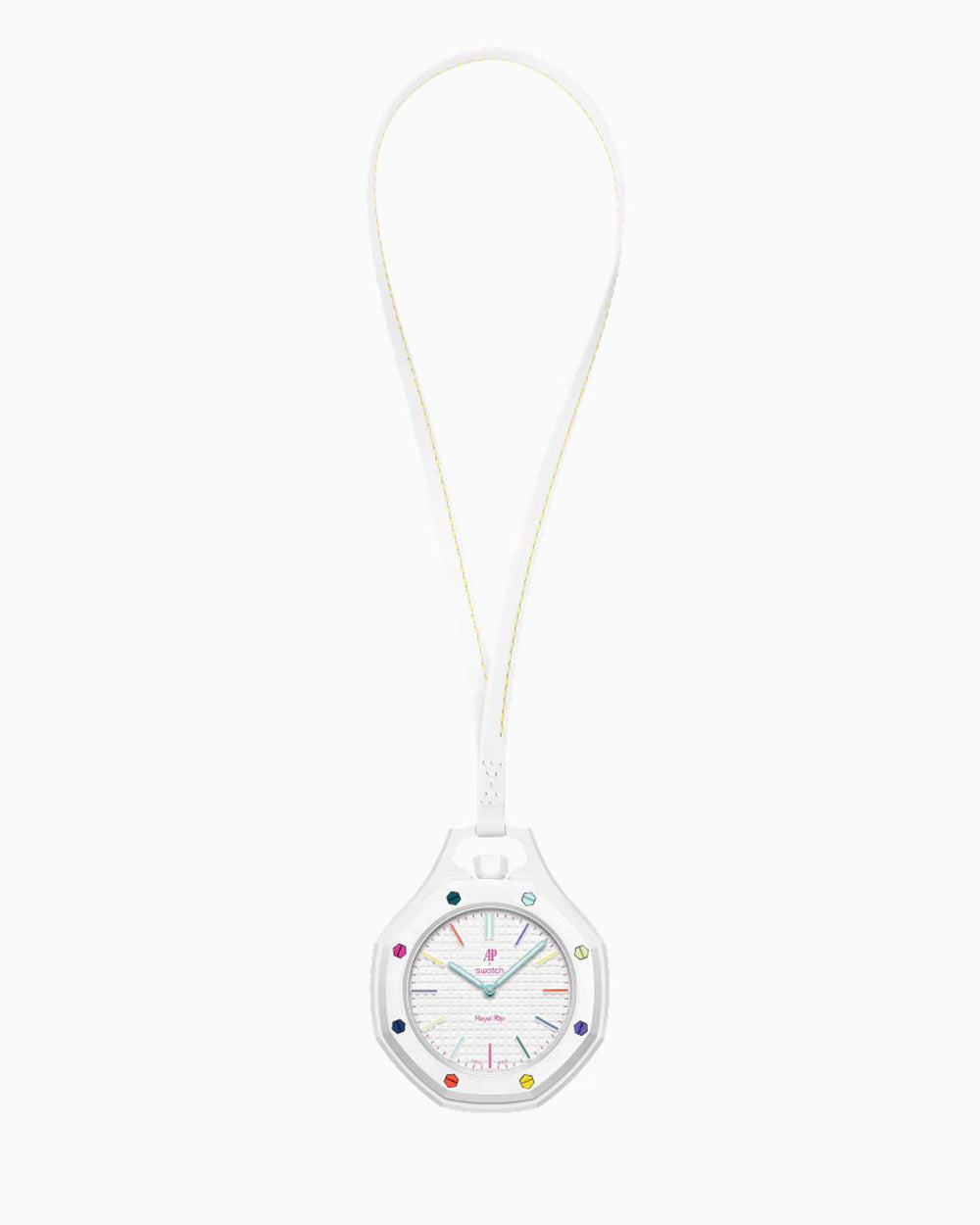 Montre Octogonale Cadran Blanc 'Huit' — Édition Pop
