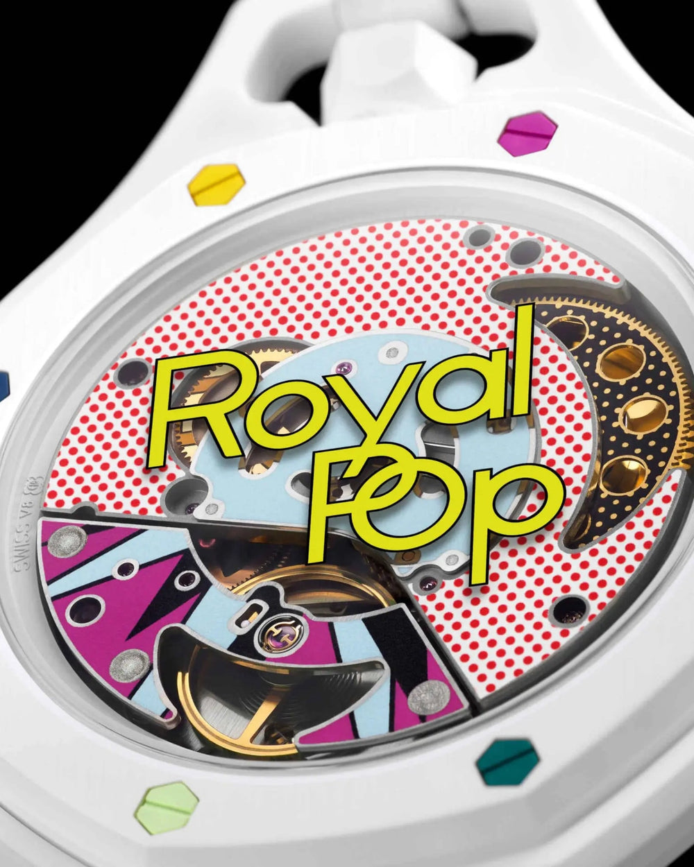 Montre Octogonale Cadran Blanc 'Huit' — Édition Pop