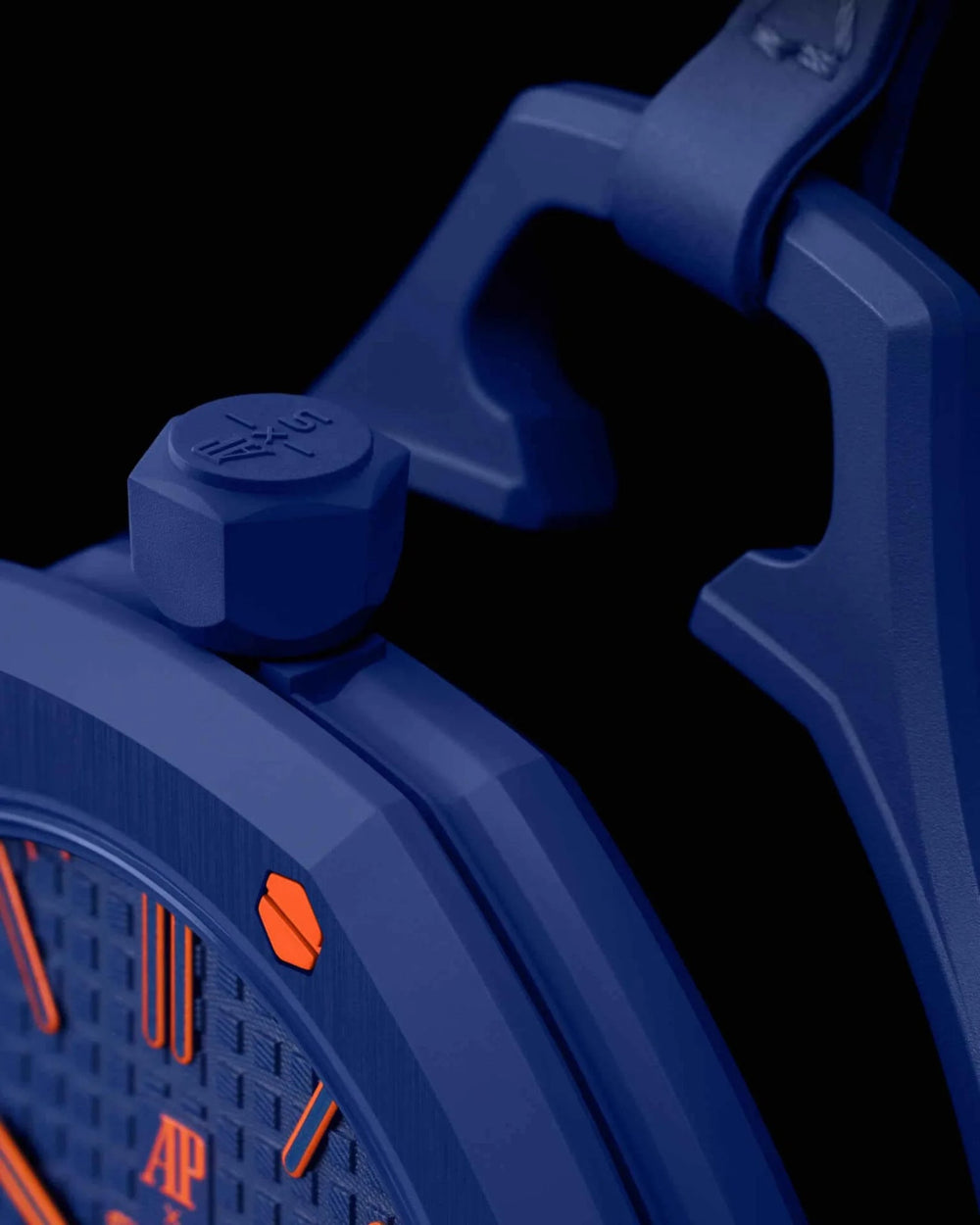 Montre Octogonale Cadran Orange — Édition Pop
