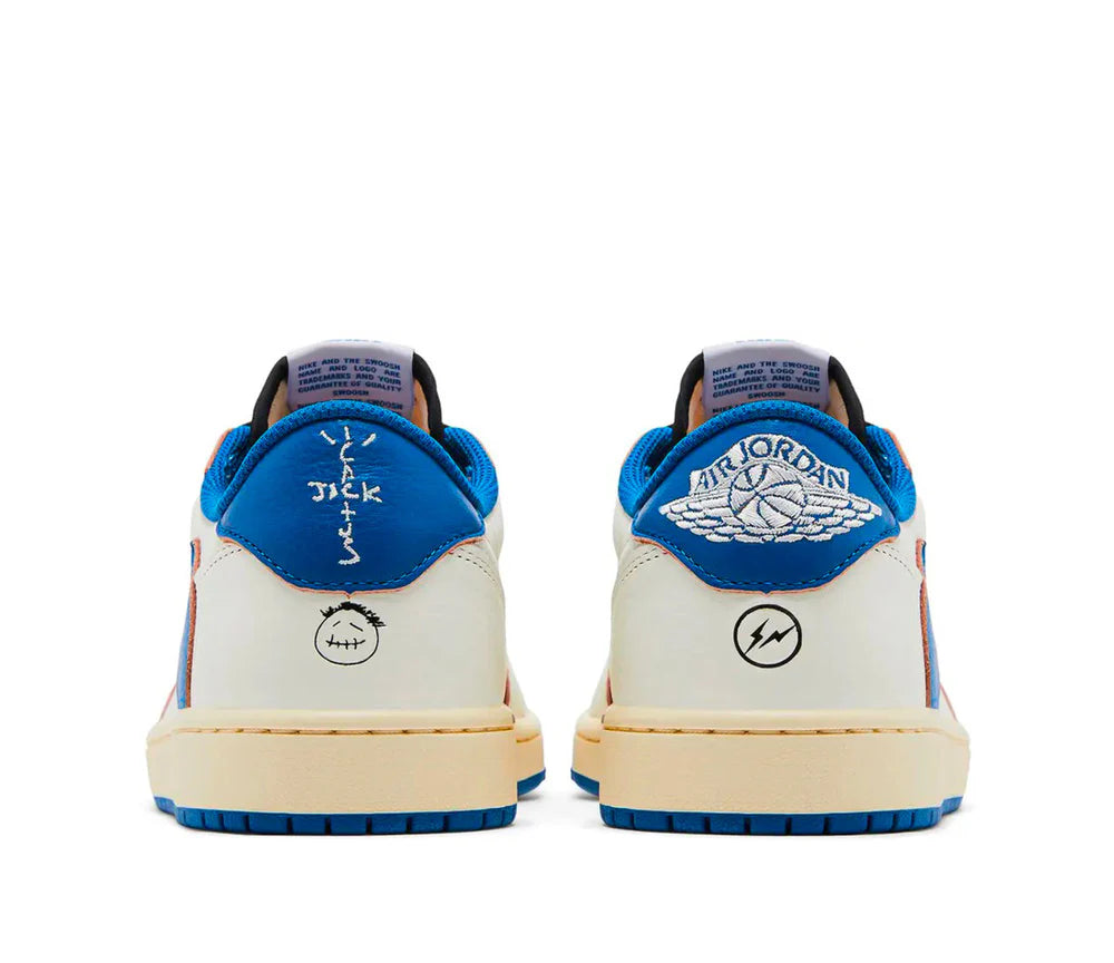 Travis Scott x Air Jordan 1 Retro Low OG SP Fragment Sail Military Blue