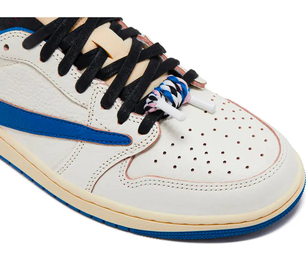Travis Scott x Air Jordan 1 Retro Low OG SP Fragment Sail Military Blue
