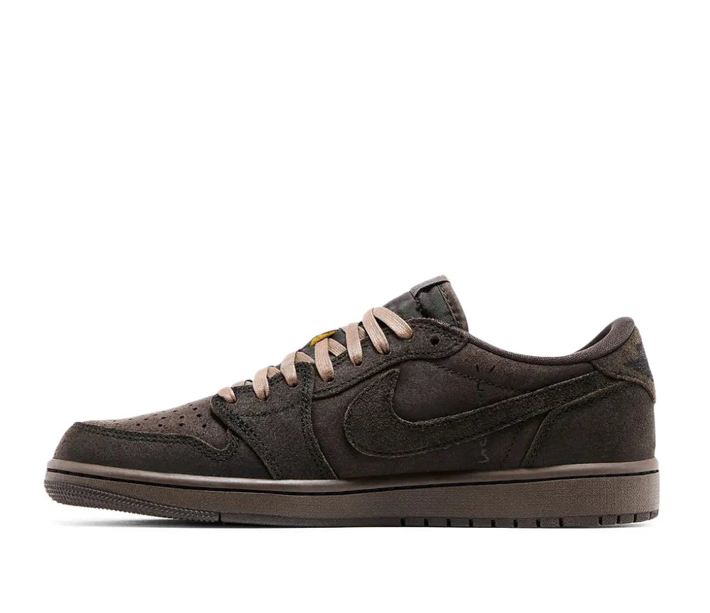 Sneakers Basses Cuir Noir & Daim Marron 'Velvet Brown'