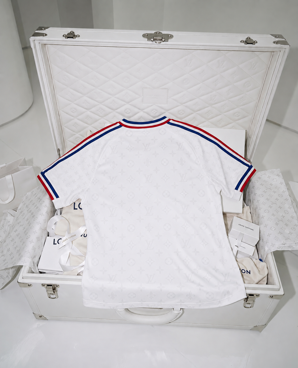 Maillot France Blanc – Édition Premium Monogramme