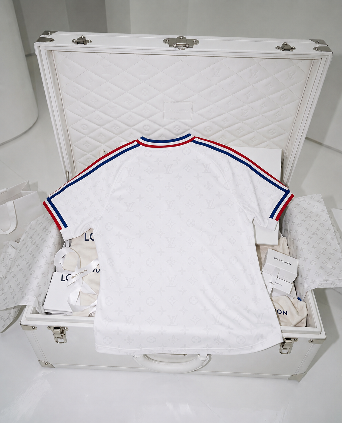Maillot France Blanc – Édition Premium Monogramme