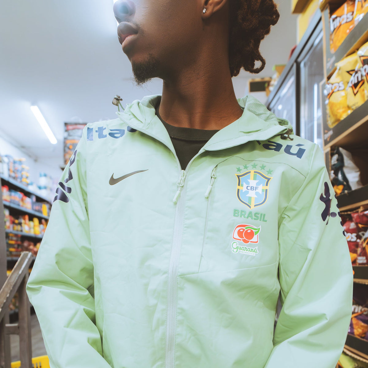 Veste Brésil Imperméable Vert sauge