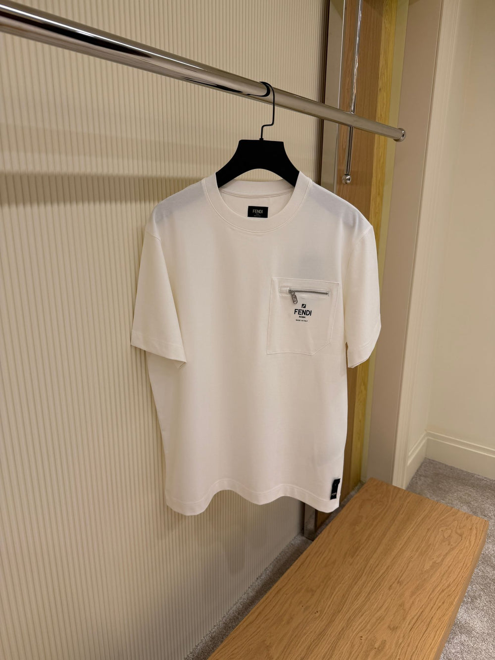 T-SHIRT WITH EMBROIDERED SIGNATURE