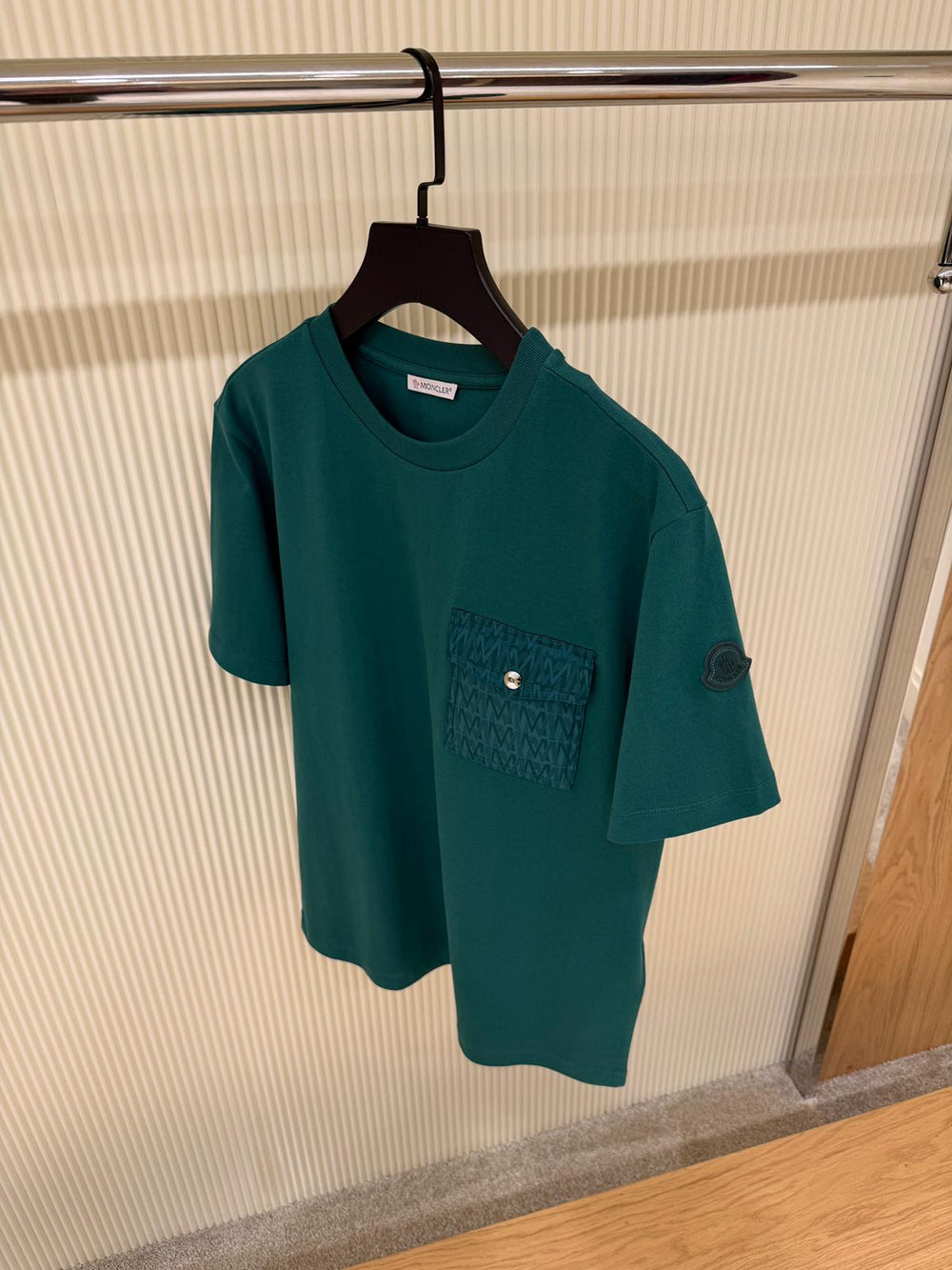 T-shirt Poche Poitrine & Logo — Coton Stretch