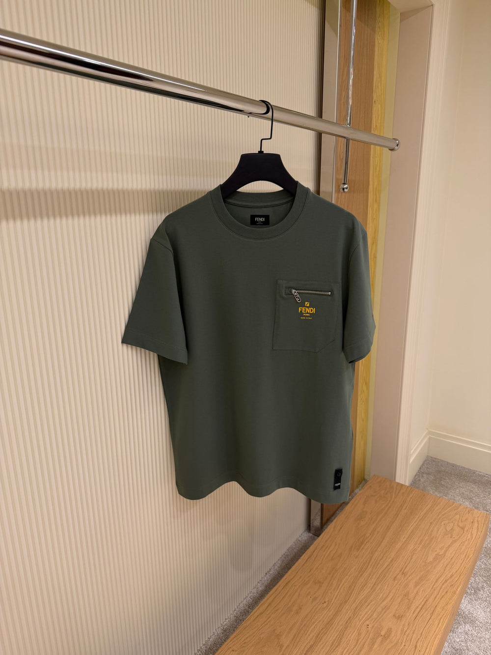 T-SHIRT WITH EMBROIDERED SIGNATURE