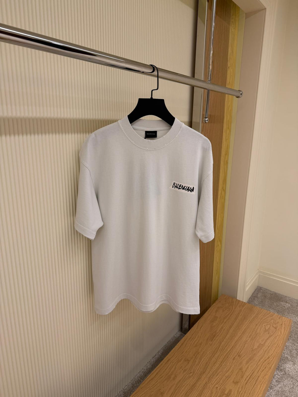 T-shirt Oversized Imprimé Logo — Coton Lavé