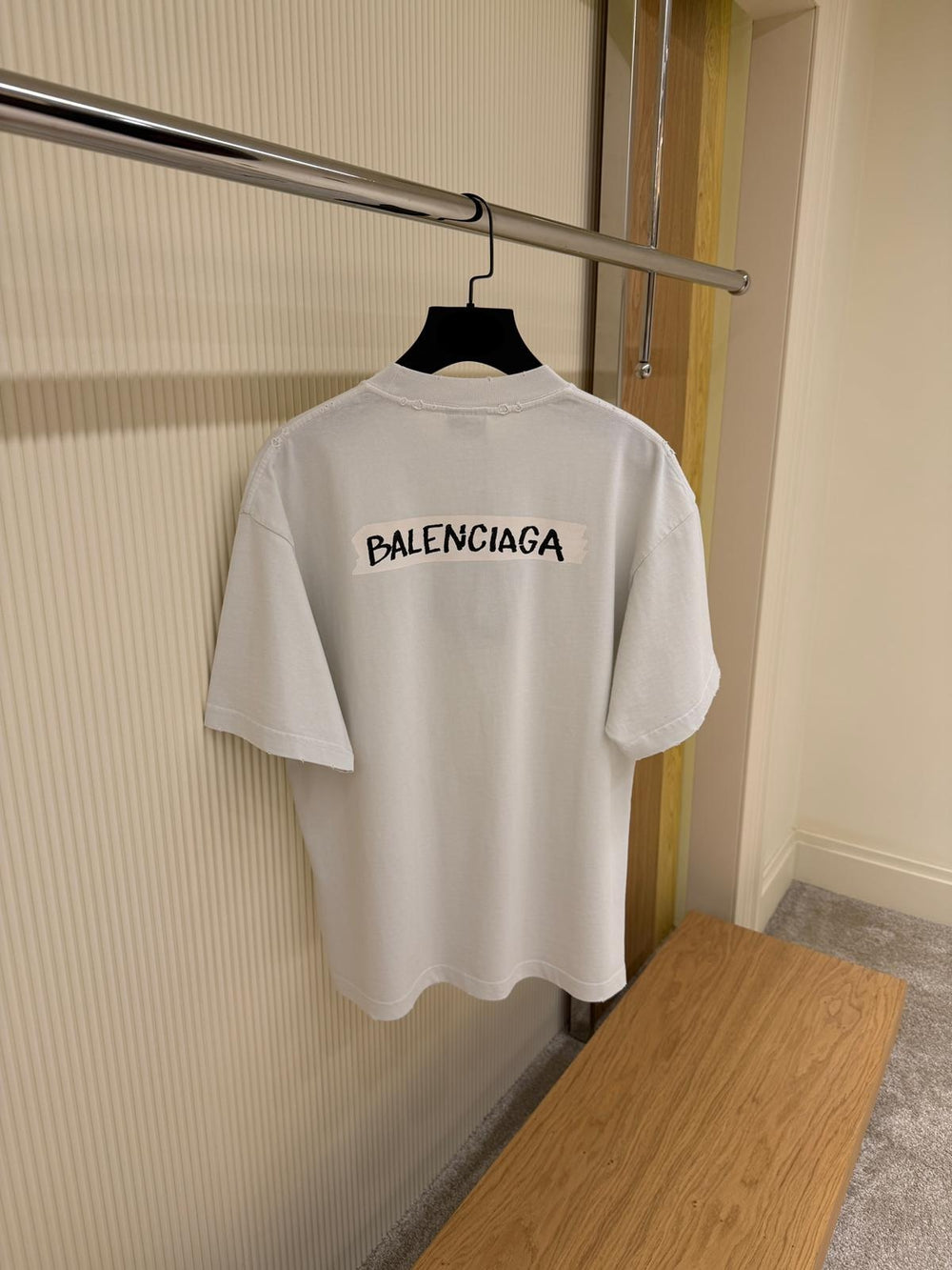 T-shirt Oversized Imprimé Logo — Coton Lavé