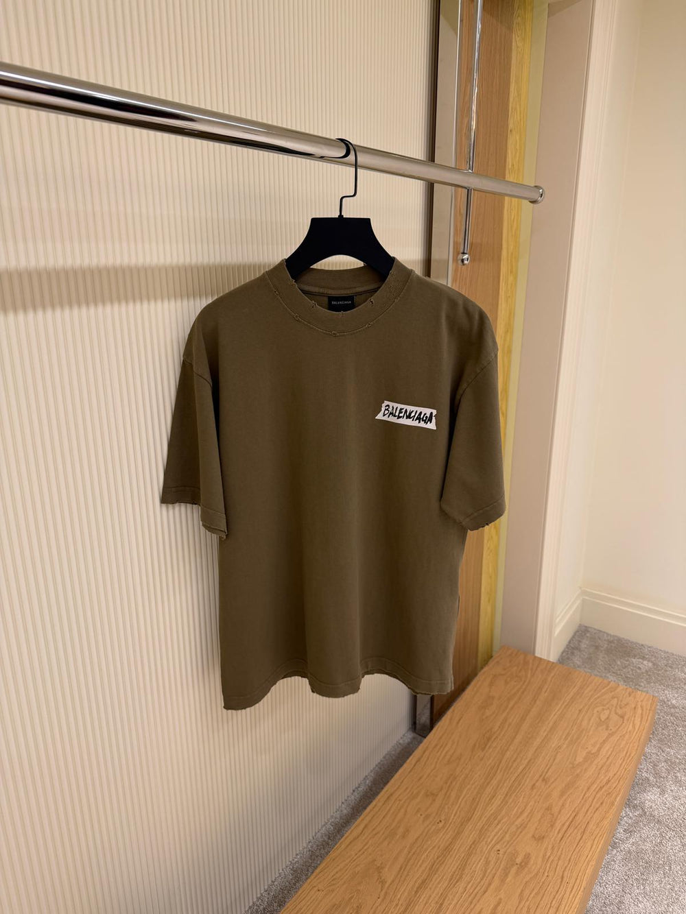 T-shirt Oversized Imprimé Logo — Coton Lavé