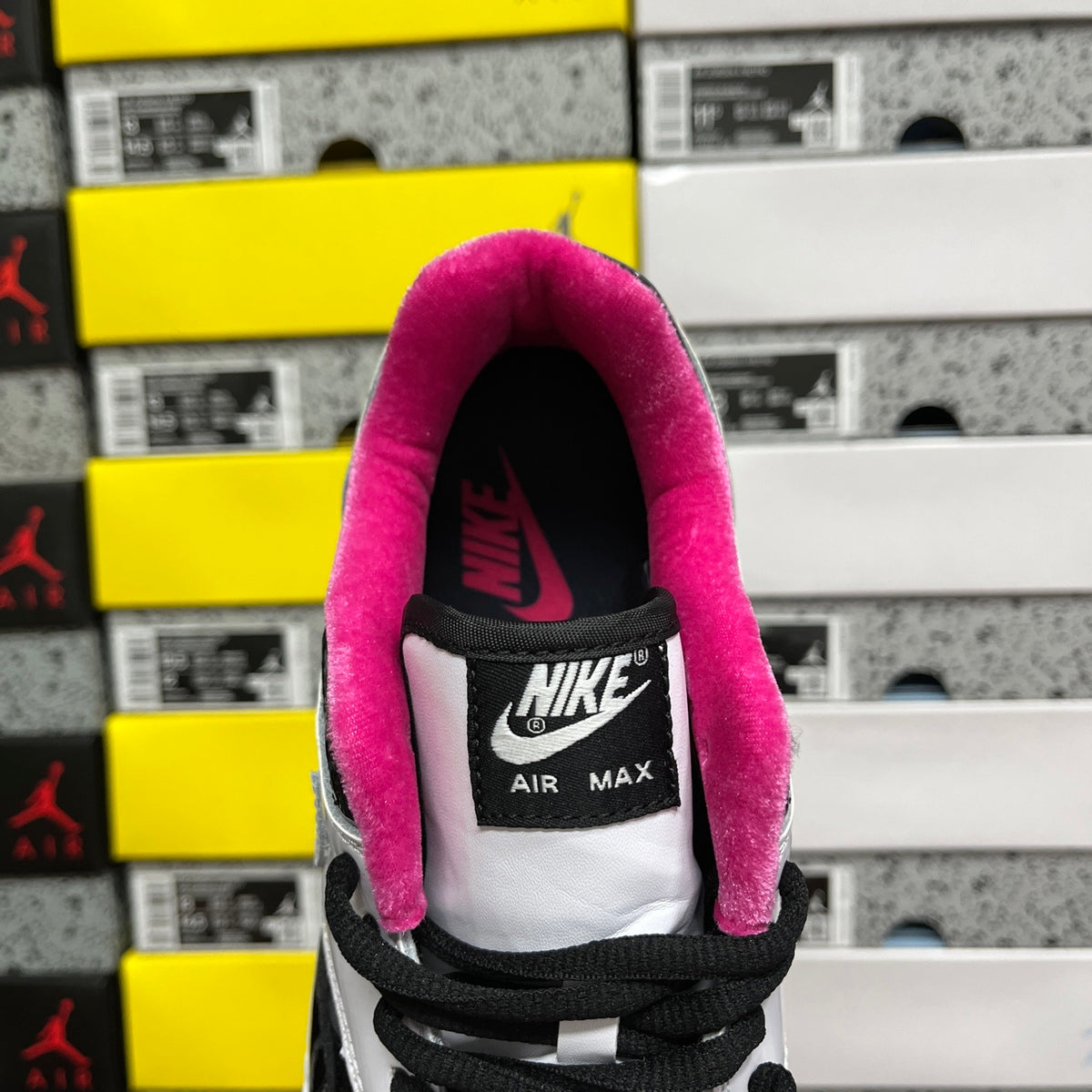 Nike Air Max 1 'Blanc Noir Rose Verni' — vue 5