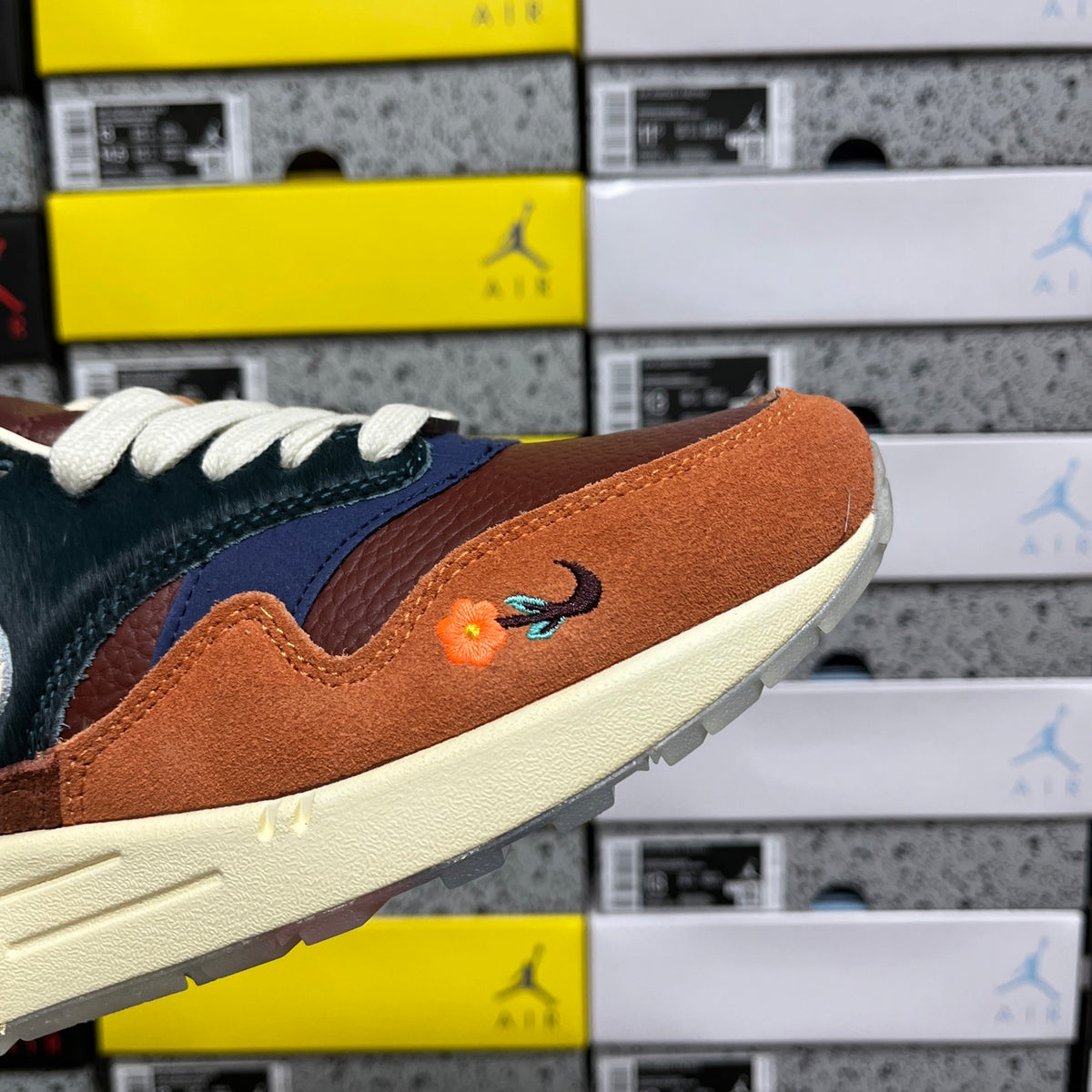 Nike Air Max 1 'Bleu Marine Marron Orange' — vue 7