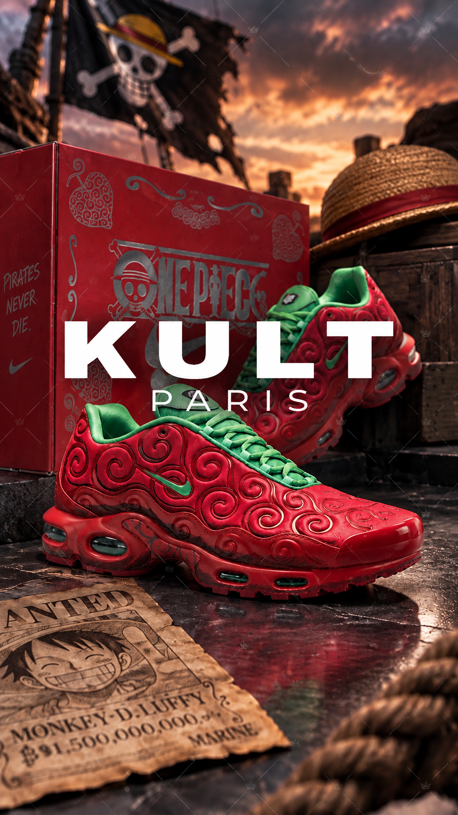 Nike x One Piece Air Max Plus SP 'Ope Ope'