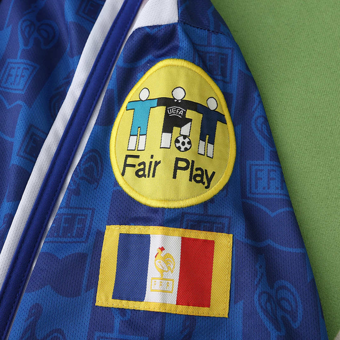 Maillot France 1996 Domicile Rétro — Édition Euro 96
