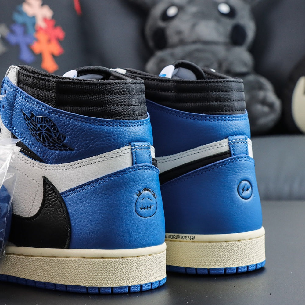 Travis Scott x Air Jordan 1 Retro High OG SP Fragment Military Blue