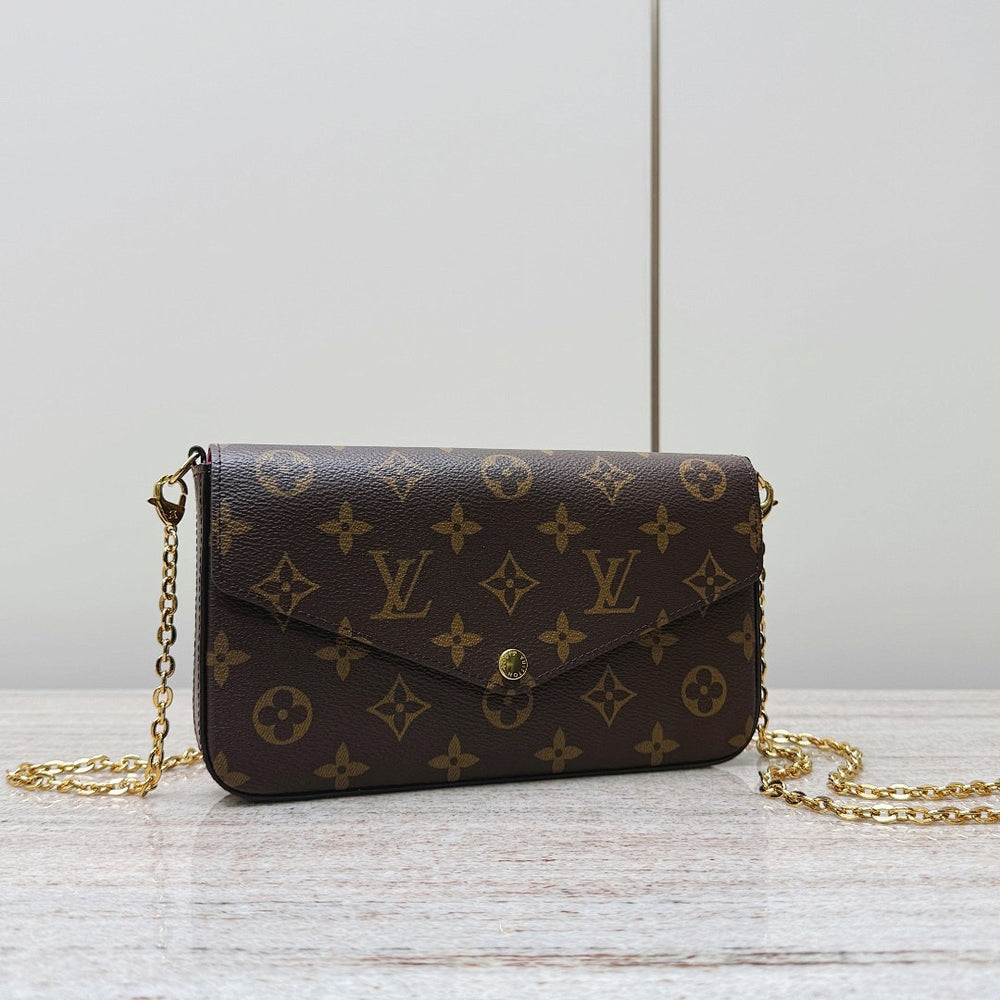 Pochette Toile Monogrammée — Porte-Main ou Épaule