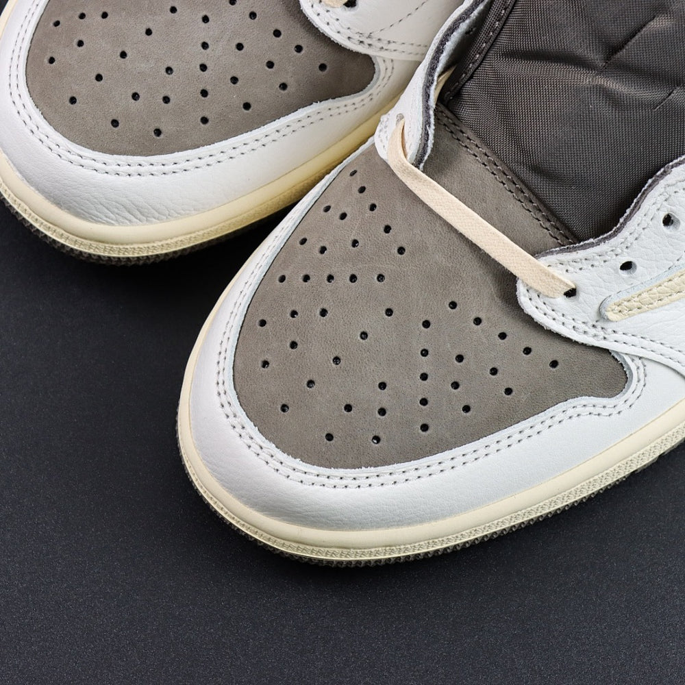 Sneakers Basses Daim Marron & Cuir Ivoire 'Reverse Mocha'