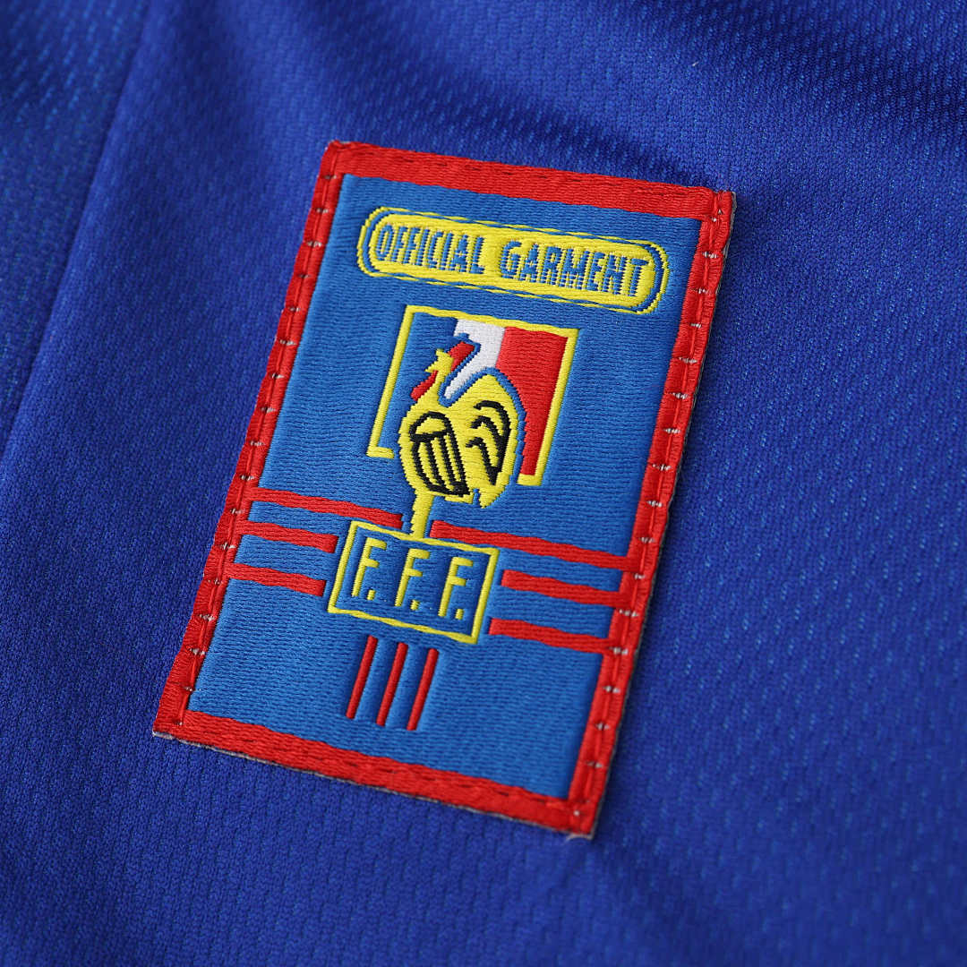 Maillot France 1998 Domicile Rétro — Édition Champions du Monde
